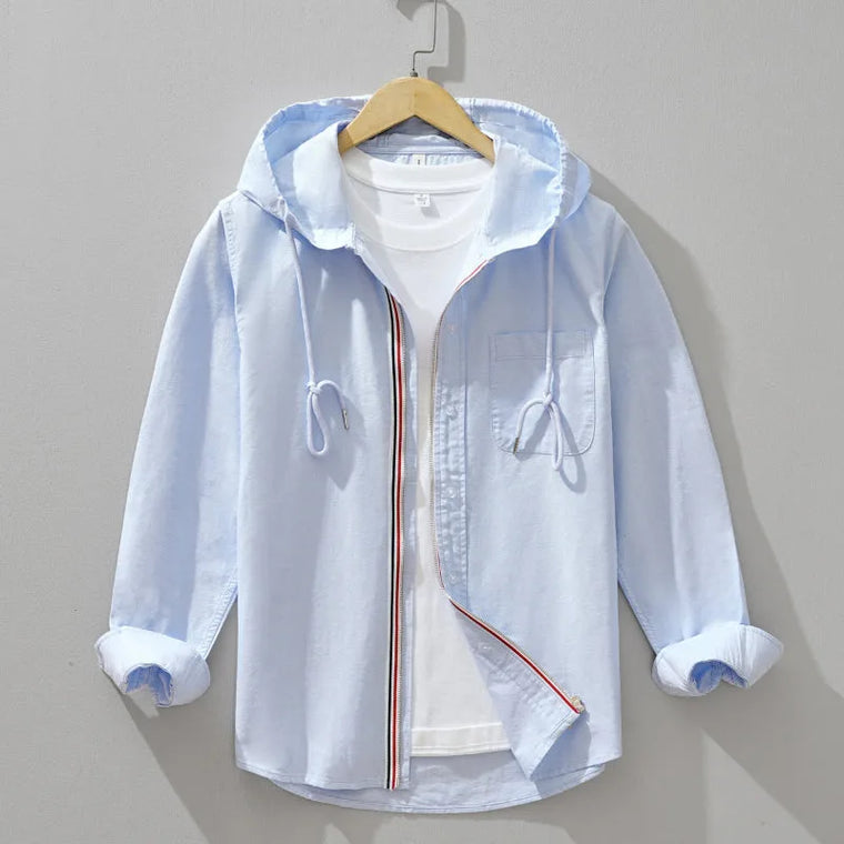 Hoodie met capuchon en borstzak