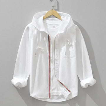 Hoodie met capuchon en borstzak