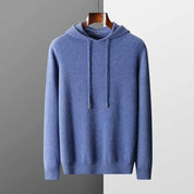 Hoodie van 100% cashmere met capuchon en trekkoord