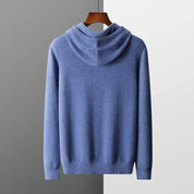 Hoodie van 100% cashmere met capuchon en trekkoord