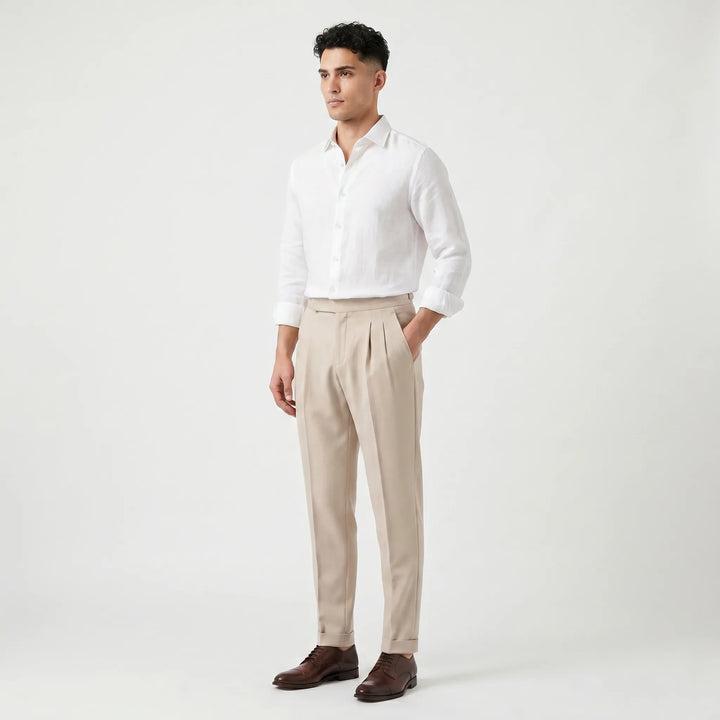 Pantalons met hoge taille
