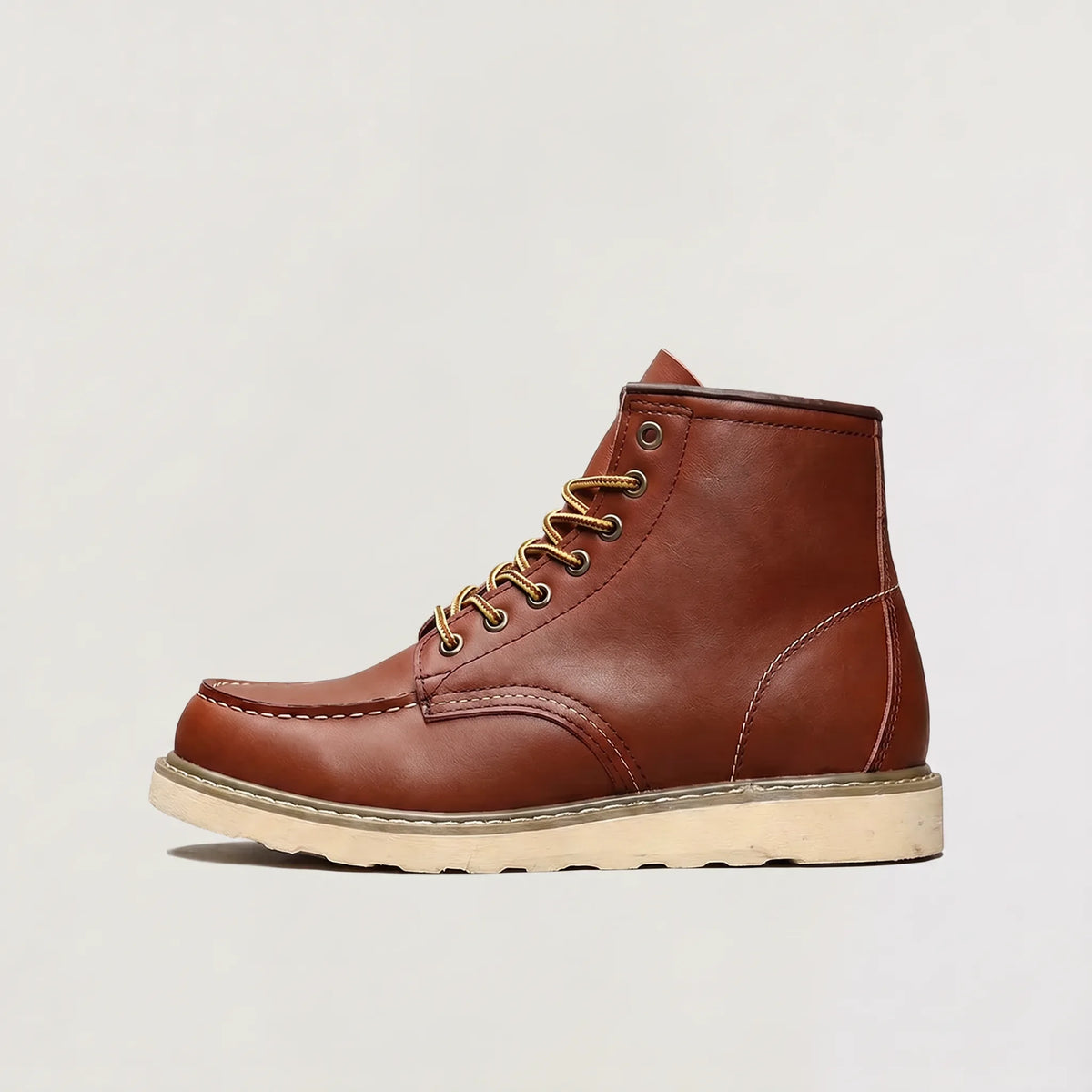 Veterschoenen boots met moc toe design