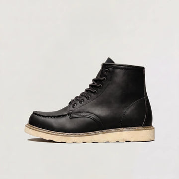 Veterschoenen boots met moc toe design
