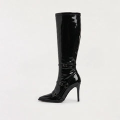 Kniehoge laarzen met stiletto