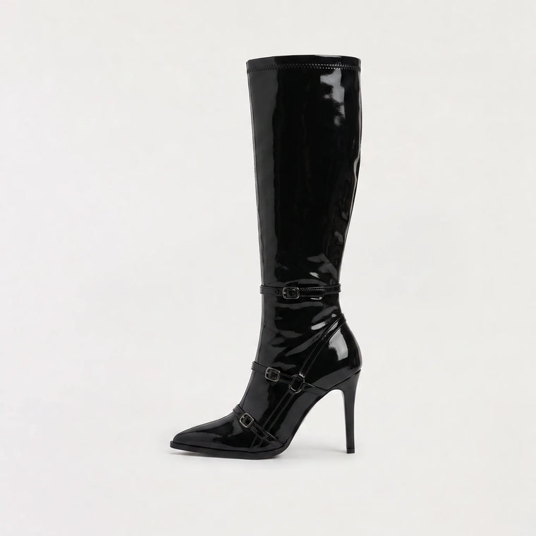 Kniehoge laarzen met stiletto