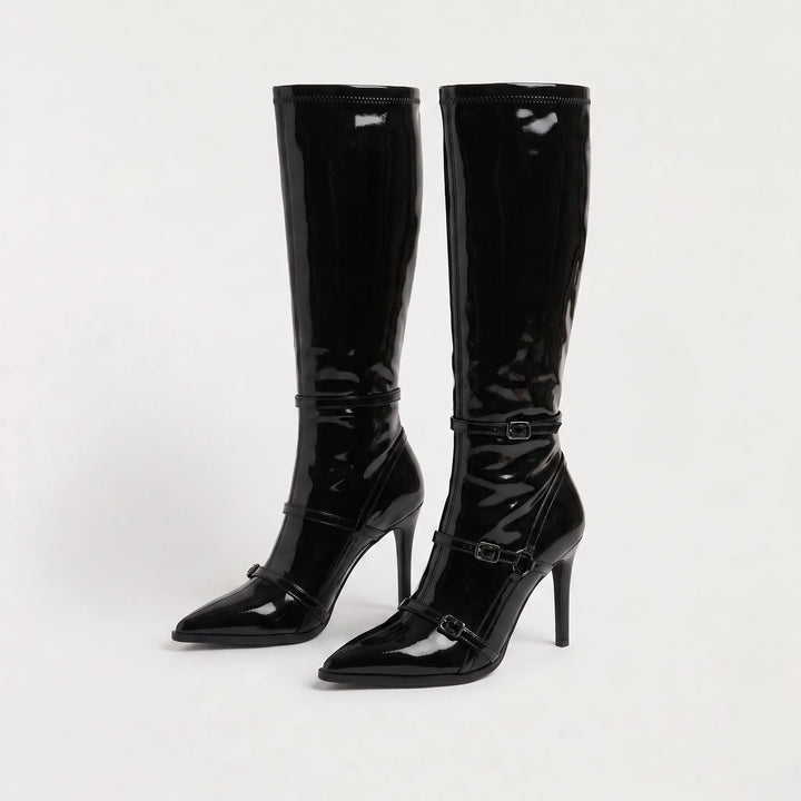 Kniehoge laarzen met stiletto