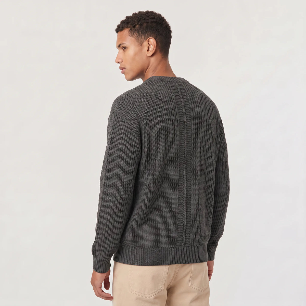 Gebreide trui met crew neckline