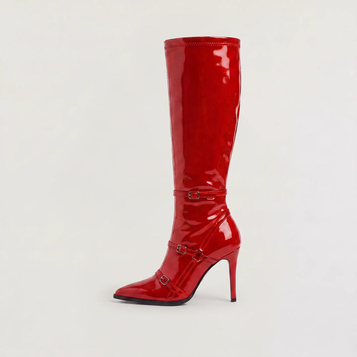Kniehoge laarzen met stiletto