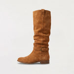 Knee-high slouch laarzen