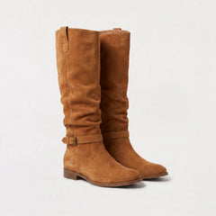 Knee-high slouch laarzen