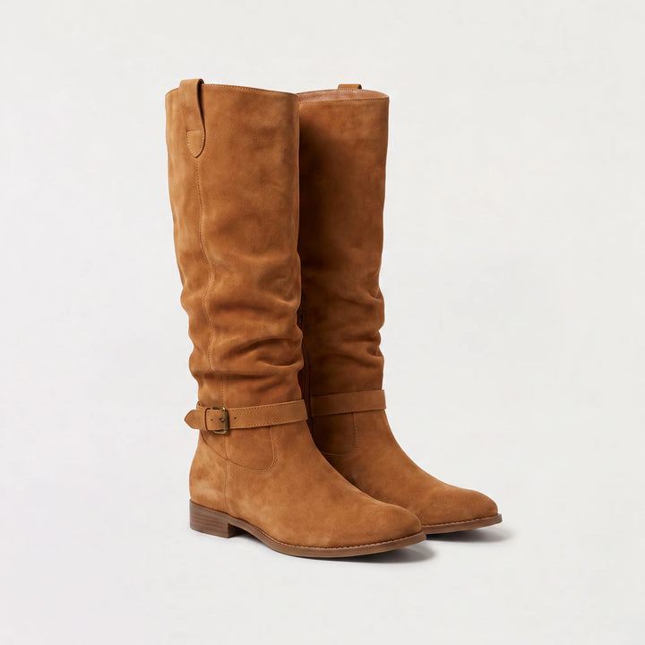 Knee-high slouch laarzen