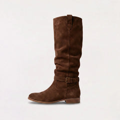 Knee-high slouch laarzen