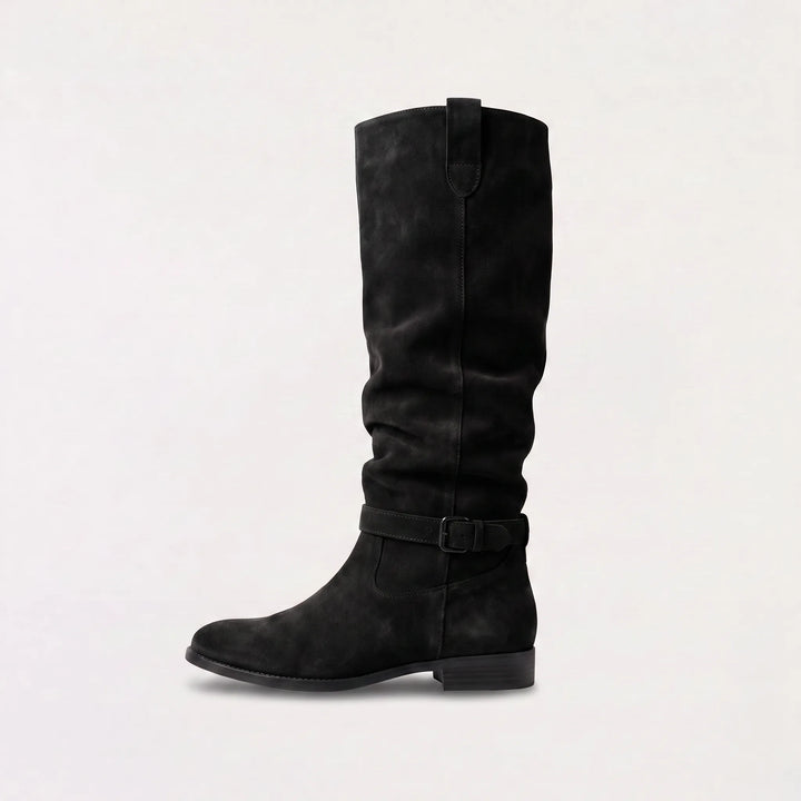Knee-high slouch laarzen