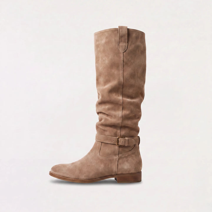 Knee-high slouch laarzen