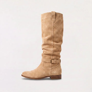 Knee-high slouch laarzen