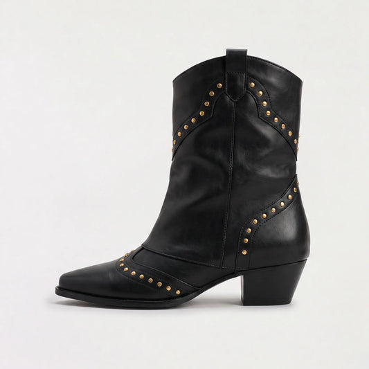 Western boots met slouch shaft