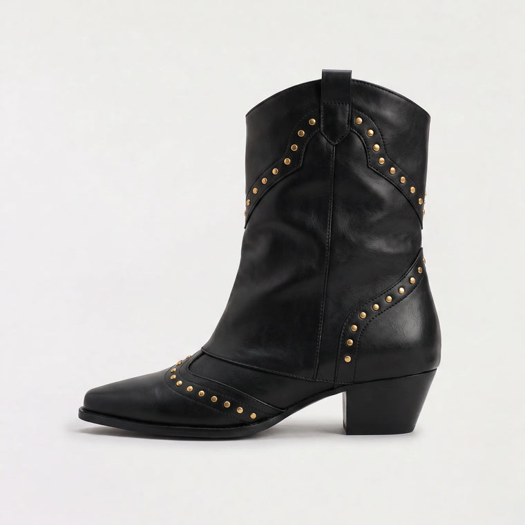 Western boots met slouch shaft