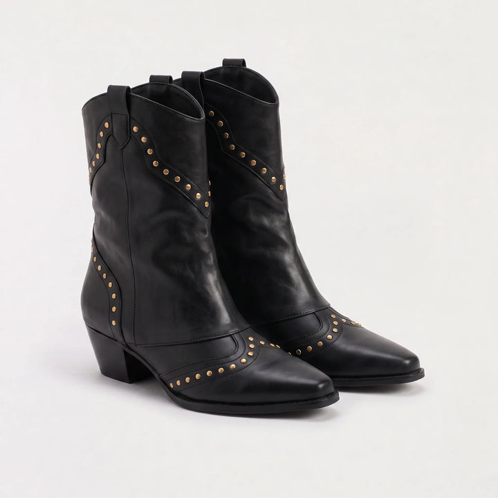 Western boots met slouch shaft