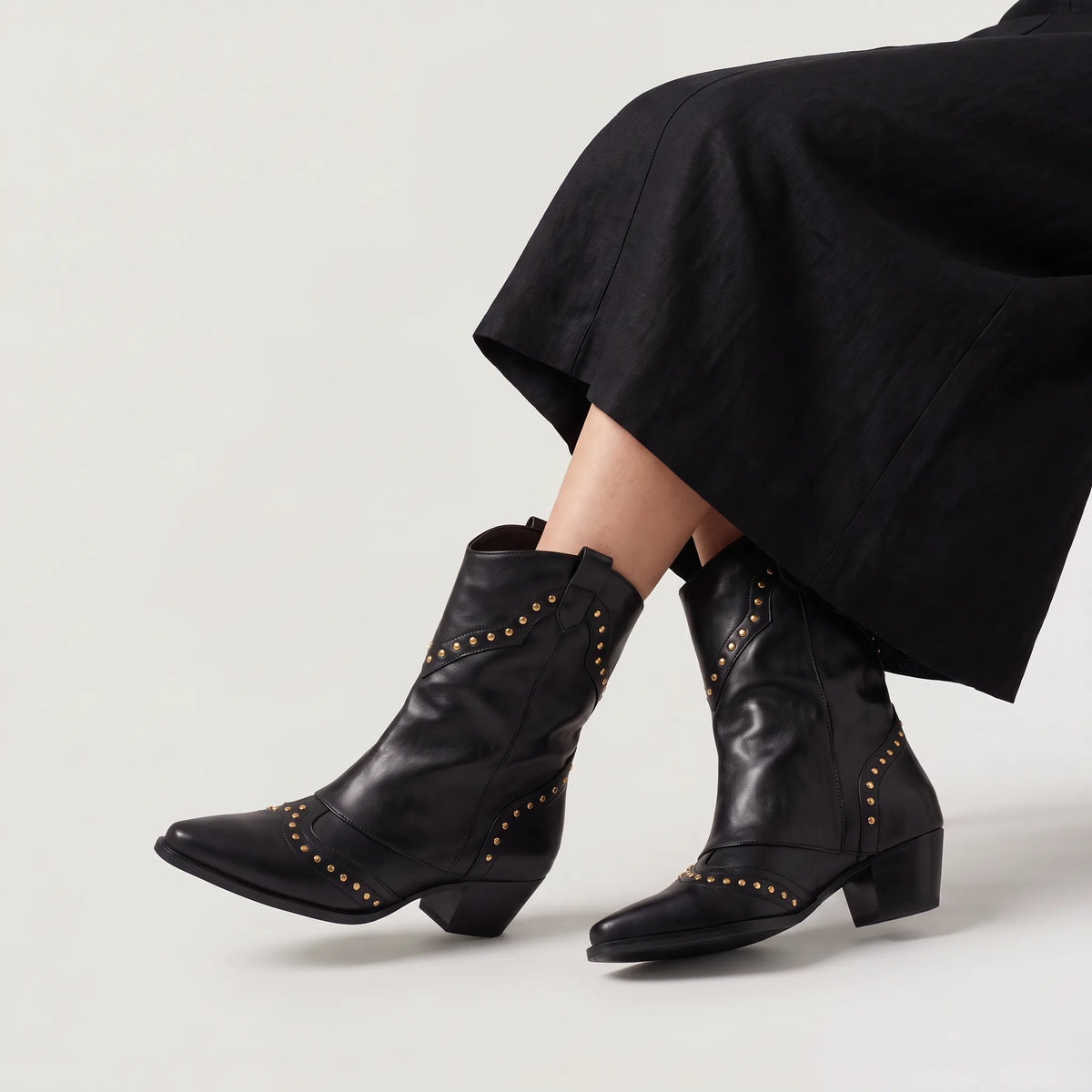 Western boots met slouch shaft