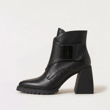 Enkelboots met flared hak