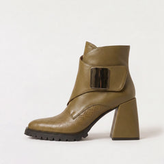 Enkelboots met flared hak