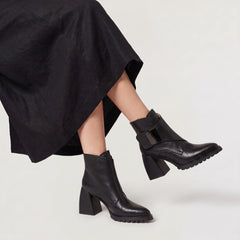 Enkelboots met flared hak