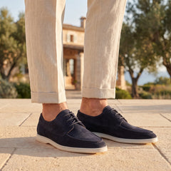 Loafers met suede bovenwerk