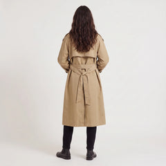 Oversized trench coat met ceintuur