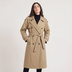 Oversized trench coat met ceintuur