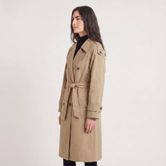 Oversized trench coat met ceintuur