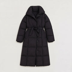 Oversized puffer coat met capuchon