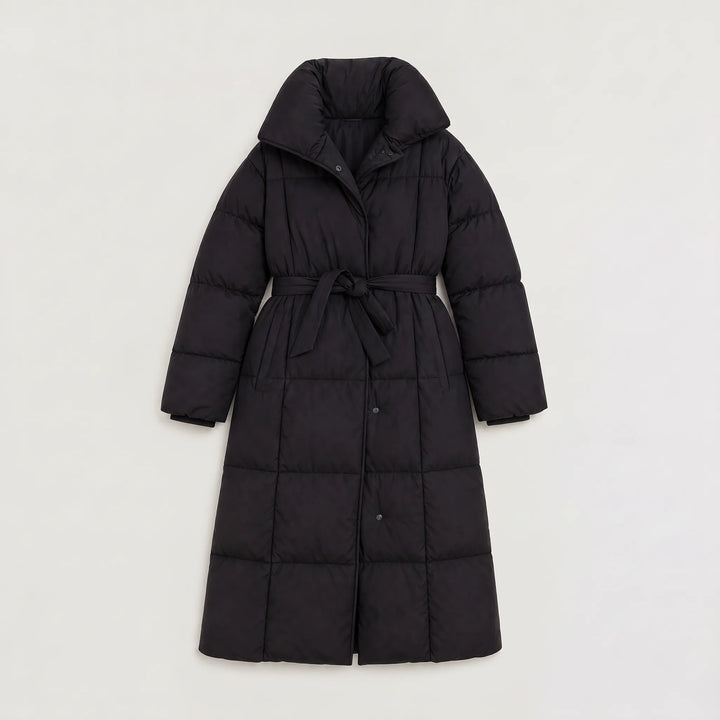 Oversized puffer coat met capuchon