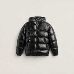 Gewatteerde puffer jas met capuchon
