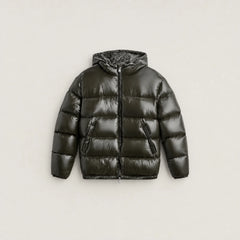 Gewatteerde puffer jas met capuchon