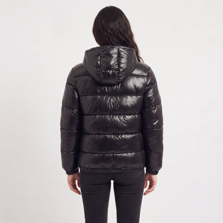 Gewatteerde puffer jas met capuchon