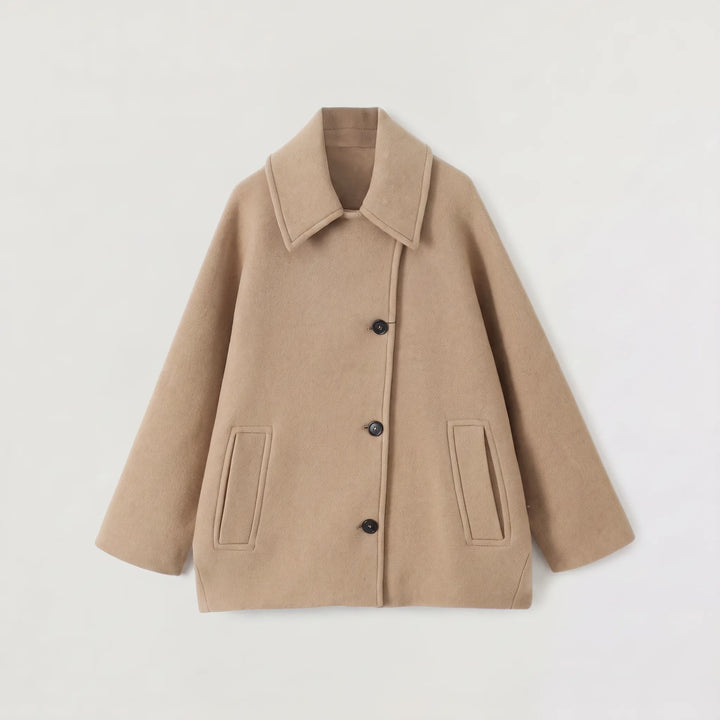 Oversized lange overcoat