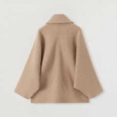 Oversized lange overcoat