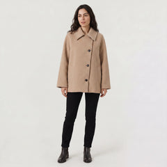 Oversized lange overcoat