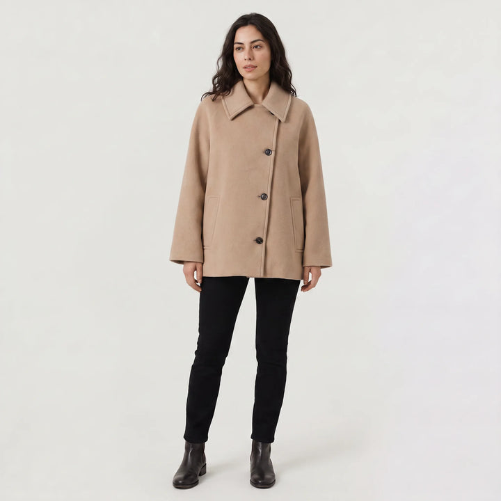 Oversized lange overcoat