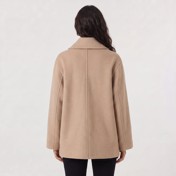 Oversized lange overcoat