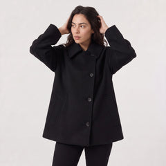 Oversized lange overcoat