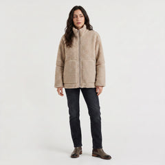 Oversized teddy fleece jas