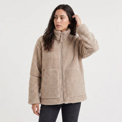 Oversized teddy fleece jas