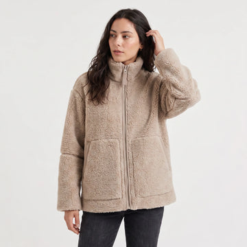 Oversized teddy fleece jas