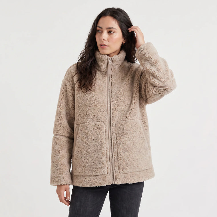 Oversized teddy fleece jas