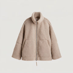 Oversized teddy fleece jas