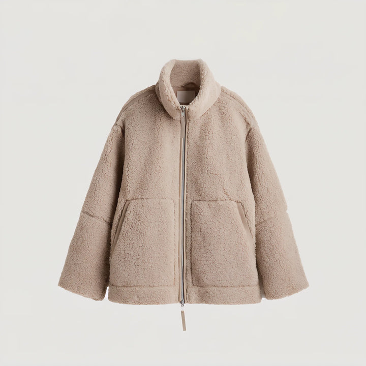 Oversized teddy fleece jas