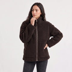 Oversized teddy fleece jas