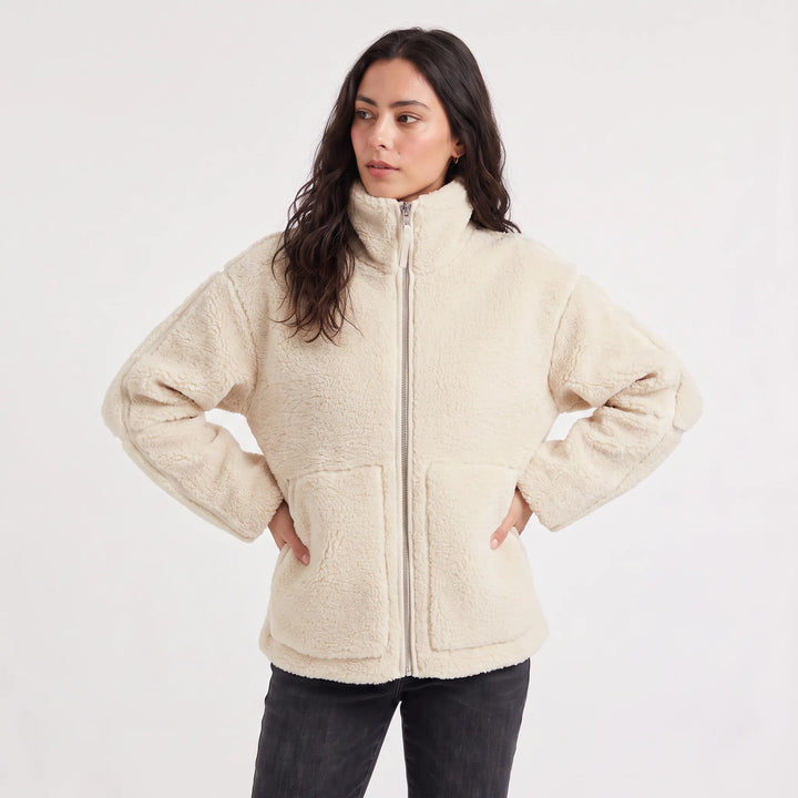 Oversized teddy fleece jas