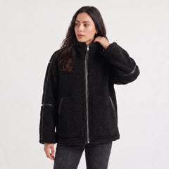 Oversized teddy fleece jas